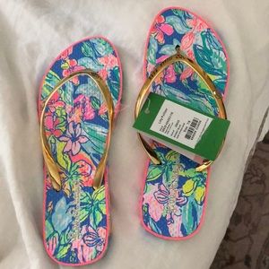 Lily Pulitzer flip flops